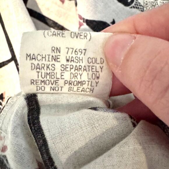 Vintage 90s AFTCO Bluewater Wear Fishing Shirt XXL Made in USA Tribal Fish Print - Picture 9 of 9